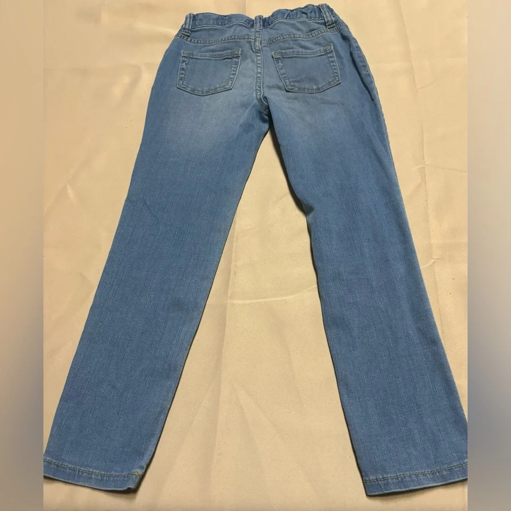 Lot of 2 -Super Skinny Jeans Adjustable Waist Graphic Tee Long Sleeve Sz 6-7 Boy